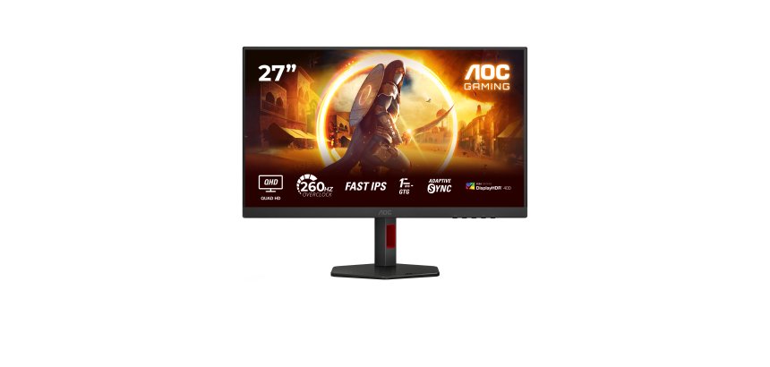 AOC G4 Q27G4ZR écran plat de PC 68,6 cm (27") 2560 x 1440 pixels Quad HD LED Noir, Rouge