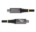 StarTech.com Cable USB4 50cm - Cable USB-C Certificado USB-IF - 80Gbps - Cable USB Tipo C - PD de 240W - 8K120/4K240 - DP 2.1 - DP80 - Recubrimiento de TPE - Compatible con Thunderbolt - Negro