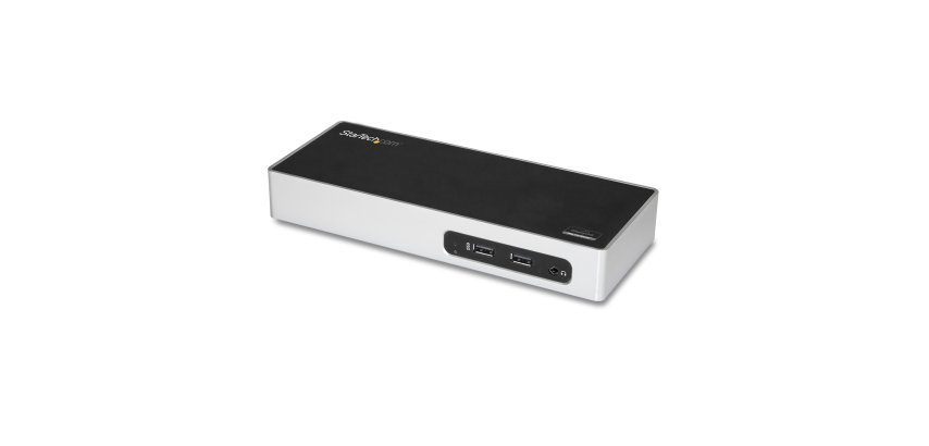 StarTech.com USB 3.0 Docking Station - Dual Monitor Laptop Docking Station with HDMI & DVI/VGA Video - 6-port USB 3.1 Gen 1 5Gbps Hub, GbE, Audio - Universal Type-A Dock - Windows & Mac