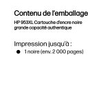 HP 953XL Cartouche d’encre noire grande capacité authentique