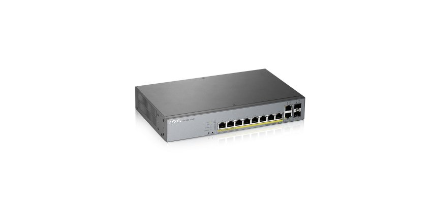 Zyxel GS1350-12HP-EU0101F switch di rete Gestito L2 Gigabit Ethernet (10/100/1000) Supporto Power over Ethernet (PoE) Grigio