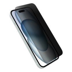 OtterBox Premium Pro Glass Privacy Guard pour iPhone 15, Privacy Guard + Antimicrobial