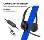 HP Poly Micro-casque filaire USB binaural Mission 425 (en vrac)