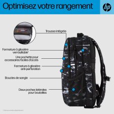 HP Sac à dos Campus XL imprimé marbre