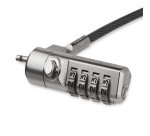 StarTech.com 6.6ft (2m) Laptop Cable Lock - 4 Digit Combination Laptop/Desktop Security Cable Lock for K-Slot Devices/Computers/Monitors - Portable Anti-Theft Vinyl Coated Steel Cable Lock - TAA