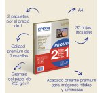 Epson Papier photo A4 brillant Premium 255 g/m2, 30 feuilles