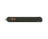 Lindy Multiprise 8 prises Schuko avec interrupteur, noir