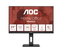 AOC E3 24E3QAF écran plat de PC 60,5 cm (23.8") 1920 x 1080 pixels Full HD LCD Noir