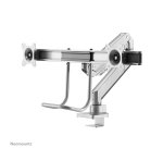 Neomounts NM-D775DXSILVER Support d'écran à fixer 10-32" - ressort à gaz - Topfix - arrêt 180°