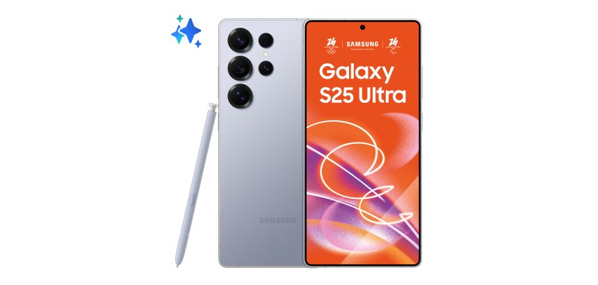 Samsung Galaxy S25 Ultra Smartphone AI, Display 6.9'' QHD+ Dynamic AMOLED 2X, Fotocamera 200MP, RAM 12GB, 256GB, 5.000 mAh, Titanium Silverblue