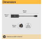 HP Adattatore da USB-C a RJ45 G2