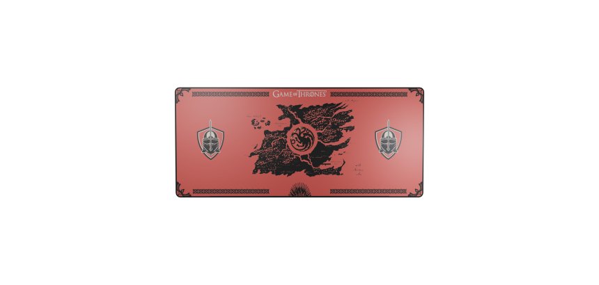 Lexip HBO Game of Thrones Tapis de souris de jeu Noir, Rouge