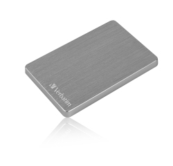 Verbatim Store 'n' Go ALU Slim Portable Hard Drive 1TB Space Grey