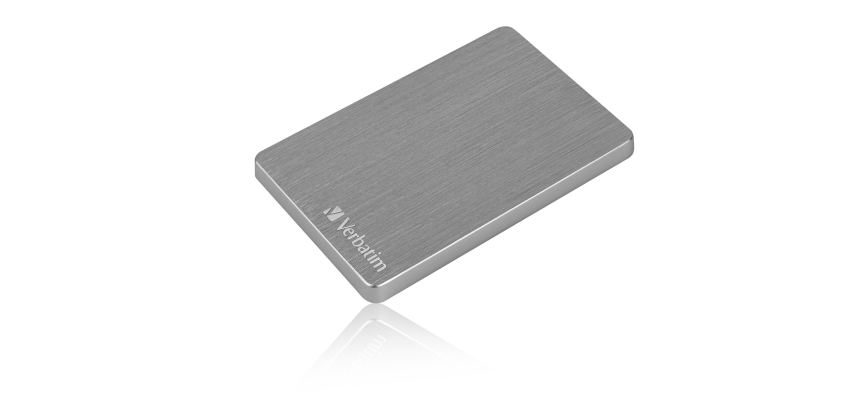 Verbatim Store 'n' Go ALU Slim Portable Hard Drive 1TB Space Grey