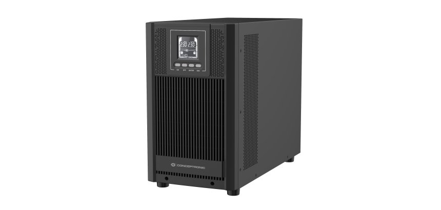 Conceptronic ZEUS52ES3K sistema de alimentación ininterrumpida (UPS) Doble conversión (en línea) 3 kVA 2700 W 4 salidas AC