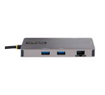 StarTech.com Adaptateur Multiport USB C - Vidéo Double HDMI 4K 60Hz - Hub USB-A 5 Gbps à 2 Ports, 100W Power Delivery Pass-Through, GbE, SD/Micro SD, Station d'Accueil/Mini Dock pour PC Portable, Câble 30cm