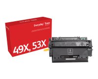 Everyday El tóner ™ Negro de Xerox es compatible con HP 49X 53X (Q5949X/ Q7553X), Capacidad alta