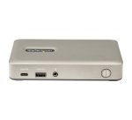 StarTech.com Docking Station USB-C - USB tipo C a DisplayPort 4K 30Hz o VGA - Ricarica USB Power Delivery da 65 W - Hub USB 3.1 Gen 1 a 4 porte - Dock USB-C Universale per Laptop - Mini Dock USB-C con Ethernet