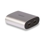 Lindy 38368 convertidor de audio Negro, Plata