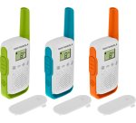 Motorola T42 two-way radio 16 channels Blue, Green, Orange, White