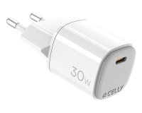 Celly UPTC1USBC30WWH cargador de dispositivo móvil Smartphone, Tableta, Teléfono Blanco USB Interior