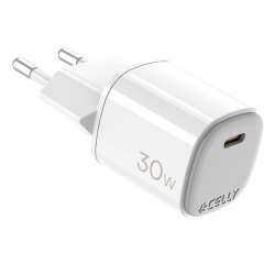 Celly UPTC1USBC30WWH cargador de dispositivo móvil Smartphone, Tableta, Teléfono Blanco USB Interior