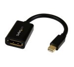 StarTech.com Mini DisplayPort naar DisplayPort Adapter - 4K x 2K UHD Video - Mini DP to DP Convertor - Mini DisplayPort naar DisplayPort 1.2 Adapter - mDP PC/Computer naar DP Monitor/Scherm