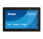 iiyama TW1625LASC-B3PNR écrans d’affichage de salle de réunion 39,6 cm (15.6") 1920 x 1080 pixels LED Wi-Fi 6 (802.11ax), Wi-Fi 5 (802.11ac), Wi-Fi 4 (802.11n), 802.11g, 802.11a, 802.11b Noir Bluetooth