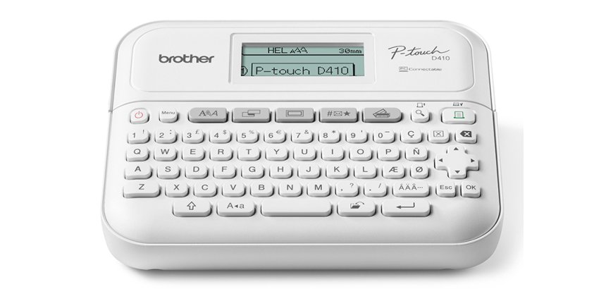 Brother PT-D410 impresora de etiquetas Transferencia térmica 180 x 180 DPI 20 mm/s Alámbrico TZe QWERTY