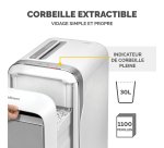 Destructeur micropart LX-Series LX221 Blanc, DIN P-5 - 5050501