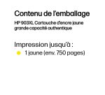 HP 903XL Cartouche d’encre jaune grande capacité authentique