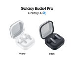 Samsung Galaxy Buds4 Pro, Black, Corpo in metallo, Altoparlante a 2 vie e doppio amplificatore, Chiamate cristalline, Audio a 360°, ANC migliorata, Controllo adattivo del rumore, Connessione senza interruzioni e One UI, AI pronto ai comandi vocali