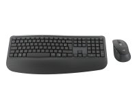 Logitech Signature Comfort Plus Combo MK880 for Business clavier Souris incluse Universel USB + Bluetooth AZERTY Français Graphite