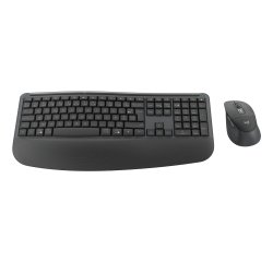 Logitech Signature Comfort Plus Combo MK880 for Business clavier Souris incluse Universel USB + Bluetooth AZERTY Français Graphite