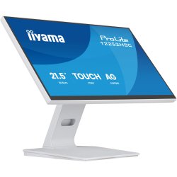 iiyama ProLite T2252MSC-W2AG écran plat de PC 54,5 cm (21.4") 1920 x 1080 pixels Full HD LCD Écran tactile Blanc