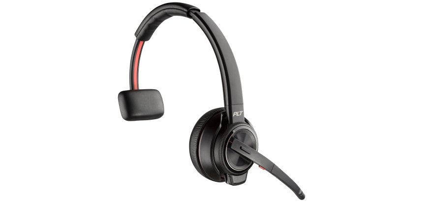 HP Poly Micro-casque serre-tête Poly Savi 8210 monaural DECT 1 880-1 900 Mhz + kit de chargement