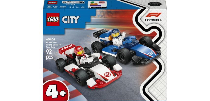 LEGO City F1® Williams Racing & Haas F1® Race Cars