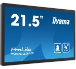 iiyama TW2223AS-B2 Écran d'affichage dynamique Écran plat interactif 54,6 cm (21.5") Wifi 345 cd/m² Full HD Noir Écran tactile Intégré dans le processeur Android 24/7