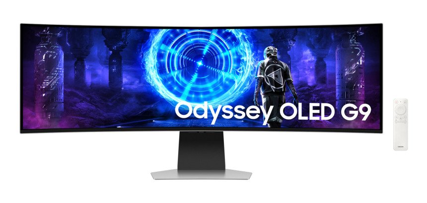 Samsung G95SD écran plat de PC 124,5 cm (49") 5120 x 1440 pixels Dual QHD OLED Argent