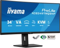iiyama ProLite XCB3497WQSNP-B1 PC-Flachbildschirm 86,4 cm (34") 3440 x 1440 Pixel UltraWide Quad HD LED Schwarz