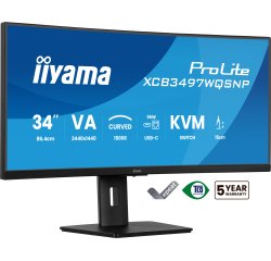 iiyama ProLite XCB3497WQSNP-B1 PC-Flachbildschirm 86,4 cm (34") 3440 x 1440 Pixel UltraWide Quad HD LED Schwarz