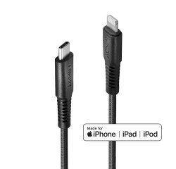 Lindy Câble renforcé USB type C vers Lightning, charge & synchro, 2m