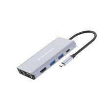 Conceptronic DONN20G Alámbrico USB 3.2 Gen 1 (3.1 Gen 1) Type-C Gris