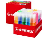 Feutre coloriage stabilo trio a-z maxi schoolpack encre lavable pointe moyenne bloquee coloris assortis carton 240 uni