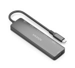 AISENS USB-C Dock 7 en 1, USB-C A, 1x HDMI, 3x USB-A, 1x USB-C PD 100W, 1x SD, 1x MicroSD, Gris, 15cm