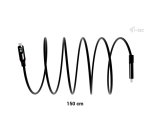 i-tec Thunderbolt 4/USB4 Class Pro Cable 240W with LCD (40 Gbps, 150 cm)