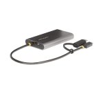 StarTech.com Adaptateur USB-C vers Double HDMI - USB-C ou A vers 2x HDMI - 4K 60Hz - 100W Power Delivery Pass-Through - Adaptateur Vidéo avec Câble Intégré de 30cm - Convertisseur USB-C vers HDMI pour PC Portable