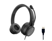 Conceptronic POLONA05B Stereo USB Headset, Noise Cancelling Microphone