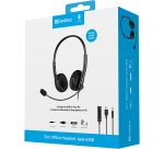 Sandberg 126-21 Headset Wired Headbands Office/Call Center Black