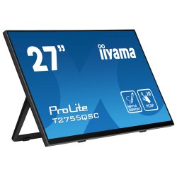 iiyama ProLite T2755QSC-B1 computer monitor 68,6 cm (27") 2560 x 1440 Pixels Full HD LCD Touchscreen Zwart